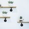 Industrial Black Iron Pipe Shelf Brackets 8 Pack - 13.7 Inch Rustic Wall Mount Brackets, Heavy Duty DIY Shelving, Matte Black Vintage Decor (Wood Not Included)